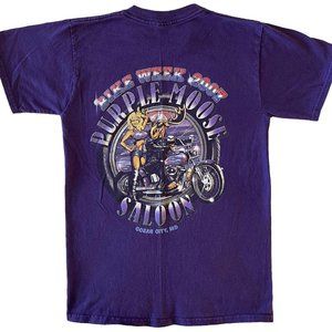 2007 Bike Week The Purple Moose Saloon T-shirt Size Small